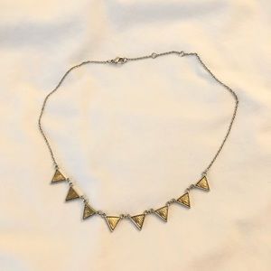 Silver/Gold Geometric Necklace